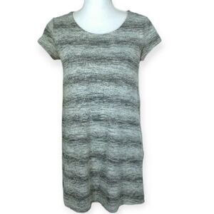 MOSSIMO GRAY STRIPE SWING DRESS SZ.M EUC